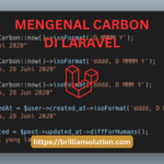 Mengenal Carbon Di Laravel